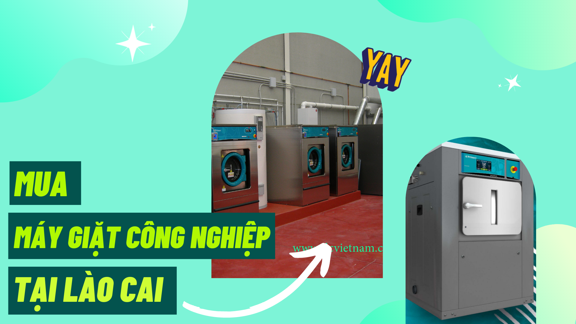 Địa chỉ uy tín cung cấp máy giặt công nghiệp tại Lào Cai